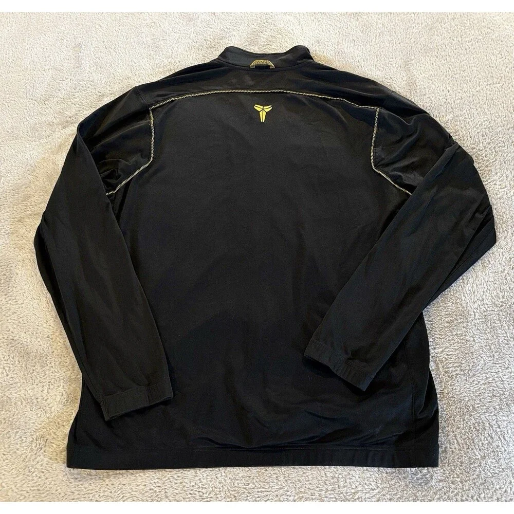 Nike Track Jacket Mens XXLT Black Lightweight Full Zip Hooded Kobe Bryant Mamba